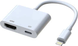 Apple Lightning naar HDMI Digital AV Adapter voor iPhone, 1080P Digital Sync Screen Converter AV Adapter Oplaadpoort voor iPhone/iPad/iPod HDMI Converter voor HD TV/Projector/Monitor Ondersteuning Alle iOS