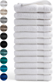 Seashell Hotel Collectie Handdoek - 12 stuks - 50x100 - wit