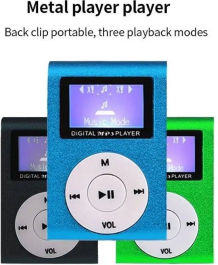 MP3 Speler - 32GB Memory Card - Inclusief Clipper - Sport/Fitness - Blauw