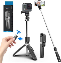 Bluetooth Selfie Stick 3-in-1 - Tik Tok - Selfiestick Universeel - Tripod - Monopod - Met afstandsbediening - Geschikt voor Samsung & iPhone