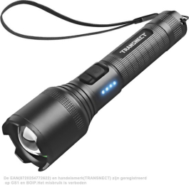 Zaklamp LED Oplaadbaar - 2000 Lumen - inclusief 18650 en batterijen kabel - USB oplaadbaar - waterdicht - voor camping, fishing, emergency