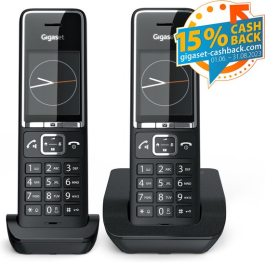 Gigaset COMFORT 550 Duo - comfortabele draadloze DECT telefoon met 2 handsets