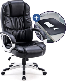 Ergonomische Bureaustoel - Bureaustoelen voor Volwassenen - Office Chair - Game Gaming Stoel - Bureau Stoel inclusief bureau onderlegger - Stane®